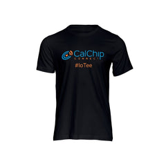 Calchip verbinden schwarzes T-Shirt