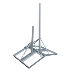 Non-Penetrating Peak Roof Mount 60-inch Mast and 34-inch Extra Pole, 2-pole Version,ÊGalvanized Steel with Powder Coating